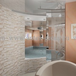 дизайн интерьера комнаты отдыха с бассейном